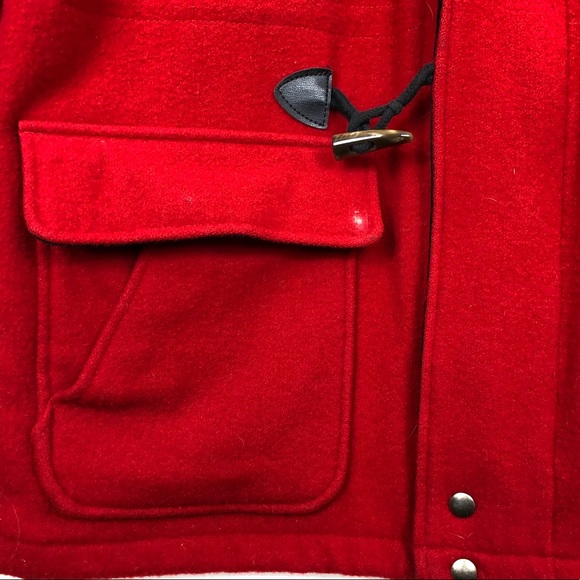Vintage Woolrich Wool Duffle Coat Sz L - Picture 5 of 16